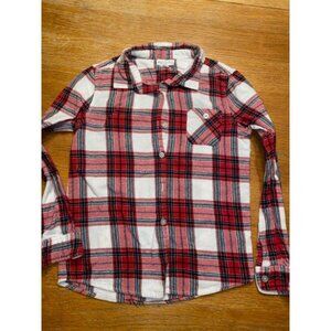 Full Tilt Red Plaid Button Down-M